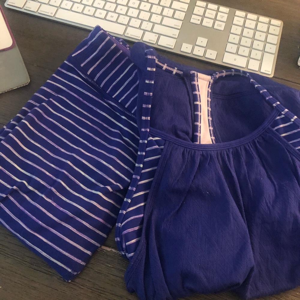 Ivivva marching tank top and leggings set